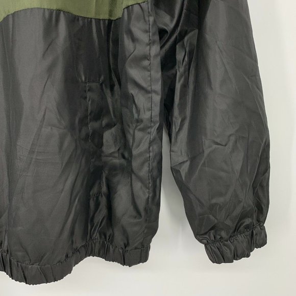 Beverly Hills Polo Club Jacket Green Black Hooded 1/4 Zip - Picture 6 of 11